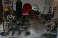 Die verbliebenen Fahrwerksteile