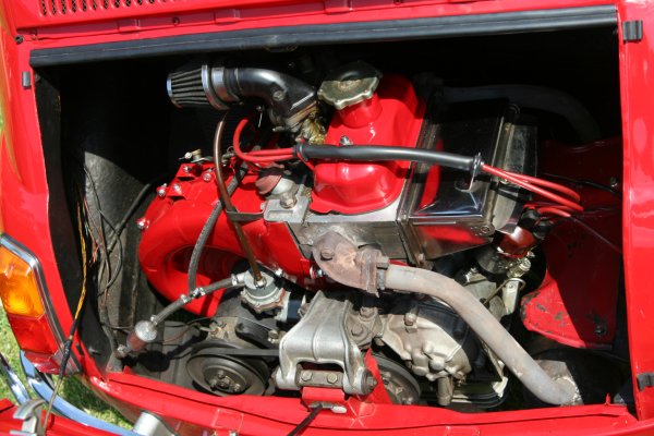 Motorraum Fiat 500